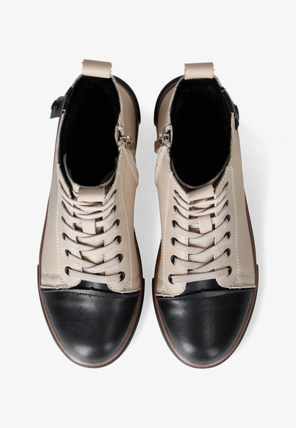 SKÓRZANE BOTKI DAMSKIE T. SOKOLSKI TS Z24-218