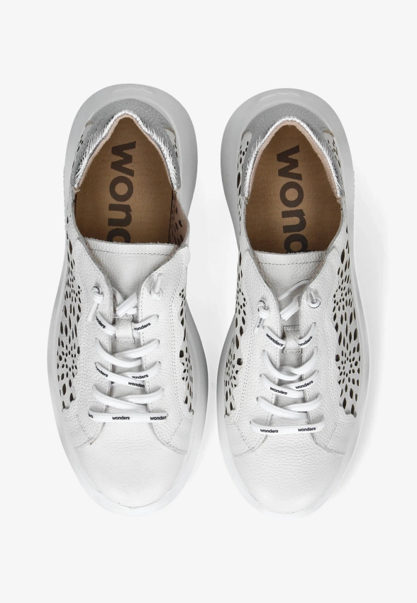 SKÓRZANE SNEAKERSY DAMSKIE WONDERS A-3641