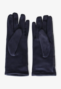 RĘKAWICZKI DAMSKIE Z MIĘKKIEJ SKÓRY EKOLOGICZNEJ I MATERIAŁU DIANA & CO DND8635