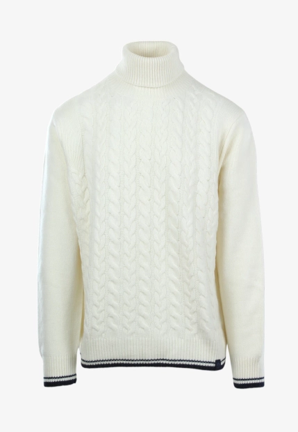 WEŁNIANY GOLF MĘSKI Z WARKOCZOWYM SPLOTEM NORTH SAILS 699198