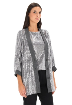 MARYNARKA DAMSKA Z CEKINAMI EKS 94896