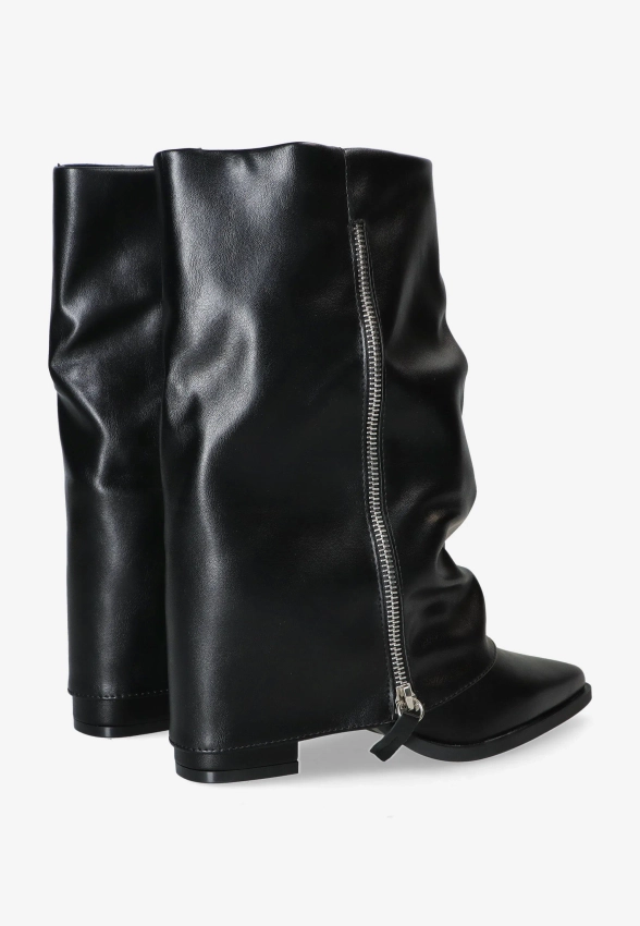 KOZAKI KOWBOJKI DAMSKIE ZE SKÓRY EKOLOGICZNEJ CLYO RQ25 115