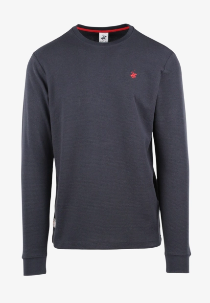 T-SHIRT MĘSKI Z DŁUGIM RĘKAWEM BEVERLY HILLS POLO CLUB TS417034