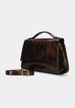 SKÓRZANA TOREBKA DAMSKA BRUNATE ST806