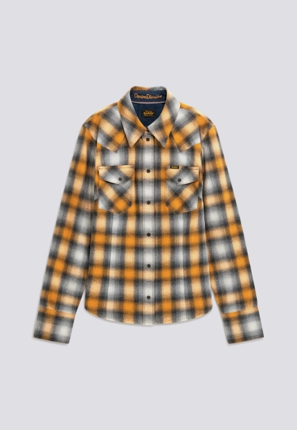 KOSZULA DAMSKA W KRATĘ Z DŁUGIM RĘKAWEM GAS B0903