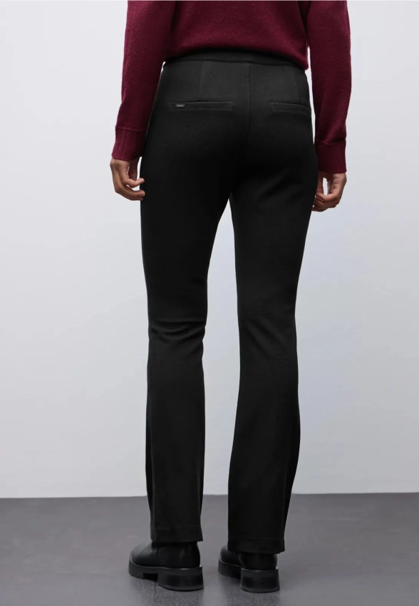 SPODNIE DAMSKIE Z WISKOZY ZE STRUKTURĄ STREET ONE 4 379787