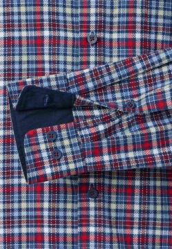 KOSZULA MĘSKA Z DŁUGIM RĘKAWEM W KRATĘ REDMOND 252075111