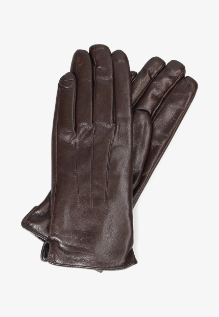 RĘKAWICZKI DAMSKIE Z MIĘKKIEJ SKÓRY EKOLOGICZNEJ DIANA & CO DND8631