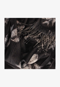 SZAL DAMSKI Z WISKOZY I WEŁNY FRĘDZLAMI YIND1651