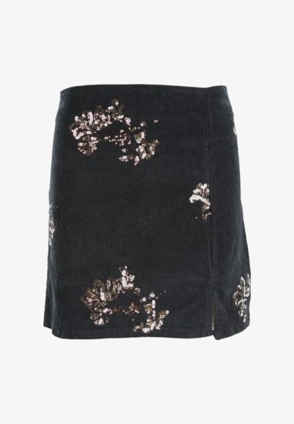 SZTRUKSOWA SPÓDNICA DAMSKA Z CEKINAMI HAILYS CRE-5871W