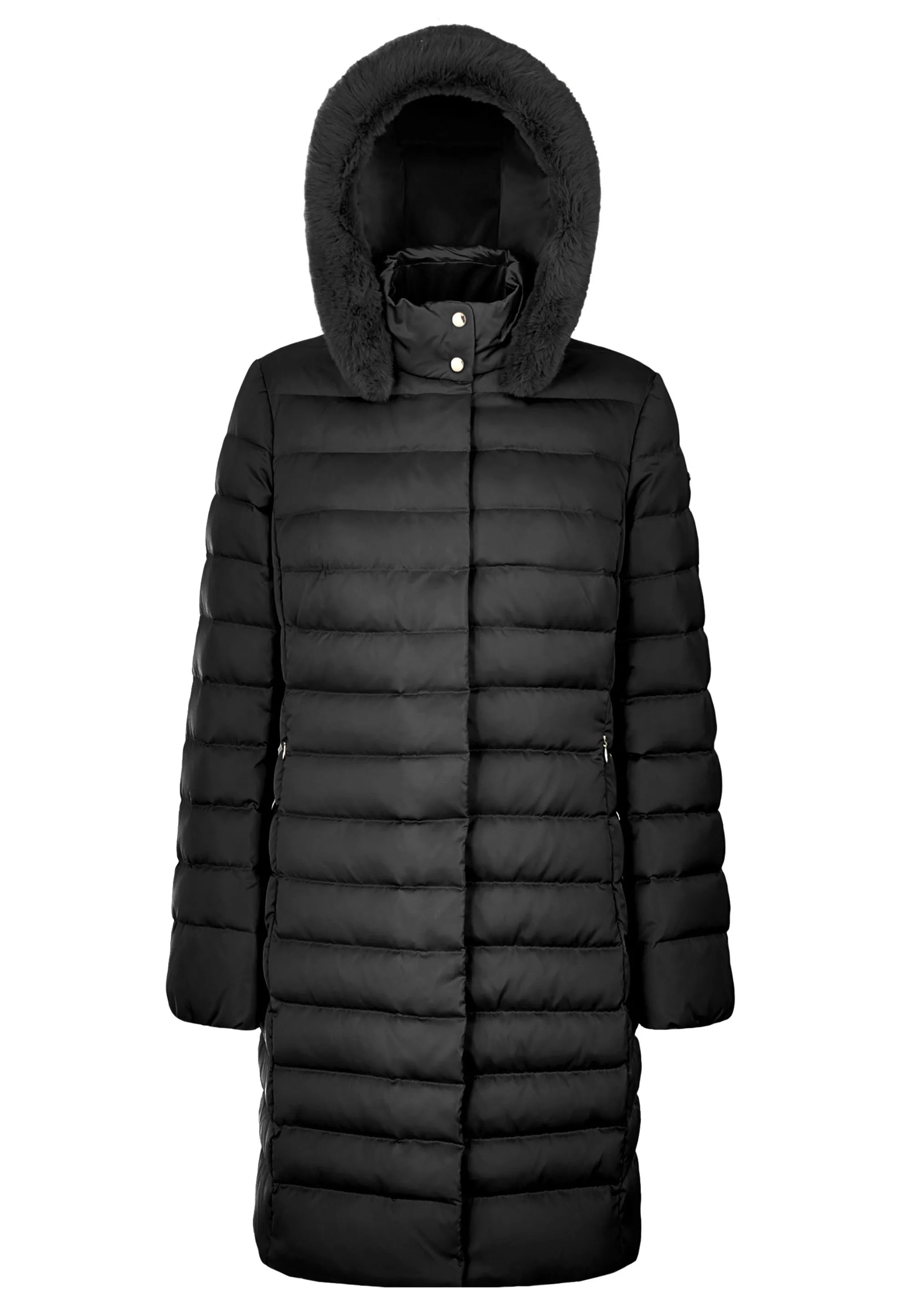 PIKOWANY PUCHOWY PŁASZCZ DAMSKI GEOX W5626H T3122