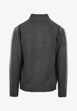 SWETER MĘSKI Z DOMIESZKĄ WEŁNY STORMY LIFE W42910