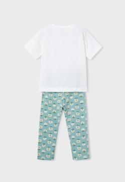 KOMPLET DZIEWCZĘCY T-SHIRT I LEGGINSY MAYORAL 3727