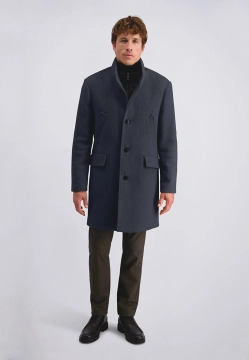 PŁASZCZ MĘSKI Z DOMIESZKĄ WEŁNY PIERRE CARDIN C8 10195 0105