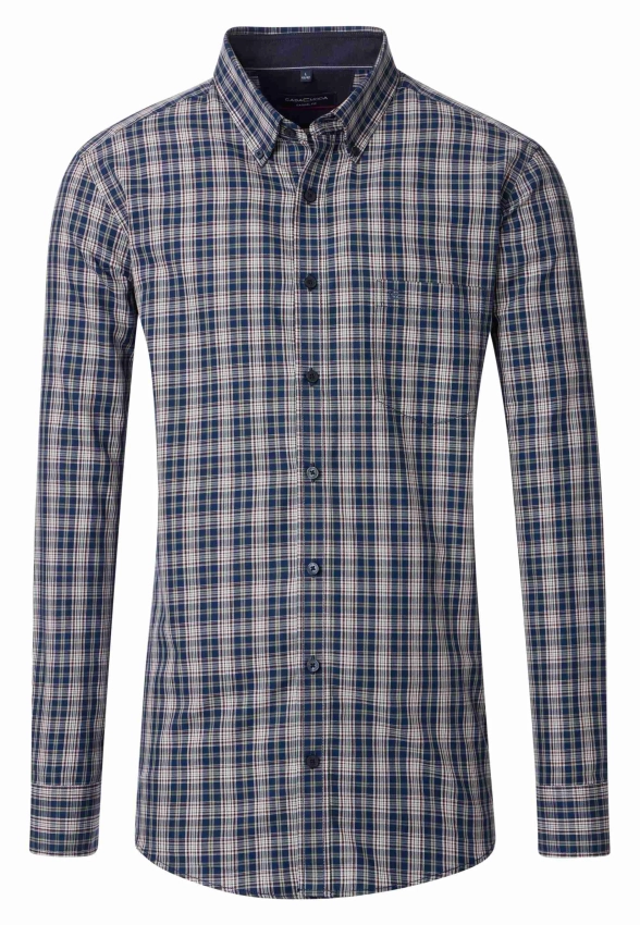 KOSZULA MĘSKA Z DŁUGIM RĘKAWEM W KRATĘ CASA MODA 454486200