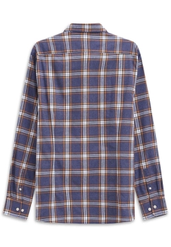 KOSZULA MĘSKA Z DŁUGIM RĘKAWEM W KRATĘ BUGATTI 9350 88303D