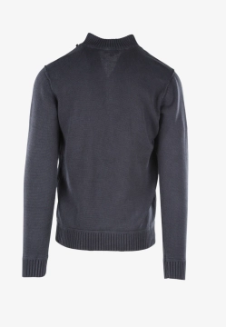 SWETER MĘSKI ZE STÓJKĄ ZAPINANĄ NA GUZIKI CONSENSO 4450225