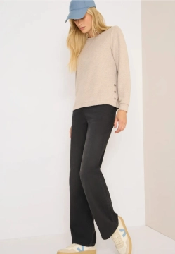 BLUZA DAMSKA OZDOBIONA GUZIKAMI NA BOKU CECIL 3 TOS324032