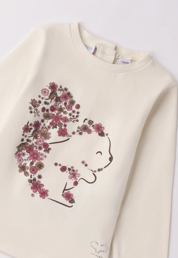 T-SHIRT DZIEWCZĘCY Z NADRUKIEM SARABANDA O F311