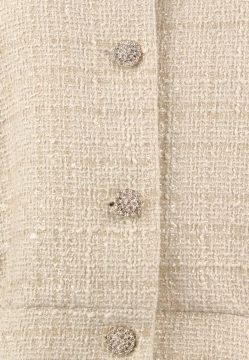 MARYNARKA DAMSKA TYPU BOMBERKA ZE STRUKTURALNEJ TKANINY Z POŁYSKUJACĄ NITKĄ ZAPS ALCAMO