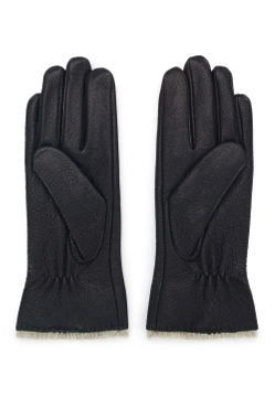 SKÓRZANE DAMSKIE RĘKAWICZKI Z WEŁNIANYM WNĘTRZEM WITTCHEN 39-6-511-1