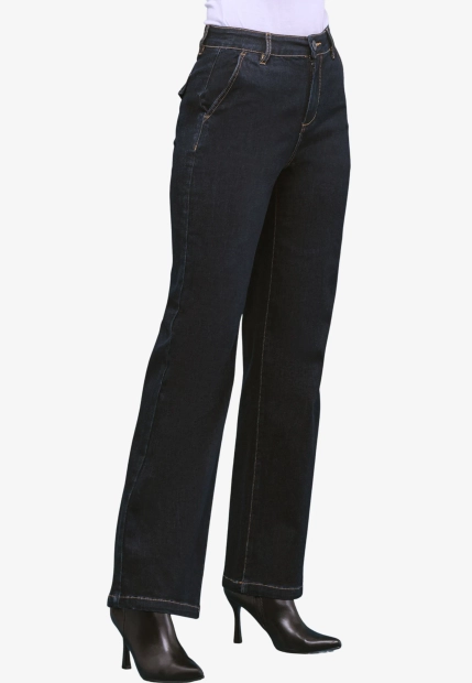 JEANSY DAMSKIE Z SZEROKIMI NOGAWKAMI CHIARA DALBA    61043