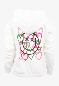 BLUZA DZIEWCZĘCA Z KAPTUREM I NADRUKIEM NA PLECACH ONLY 1535805