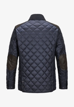 PIKOWANA KURTKA MĘSKA Z WSTAWKAMI SKÓRZANYMI MILESTONE 990474 60655