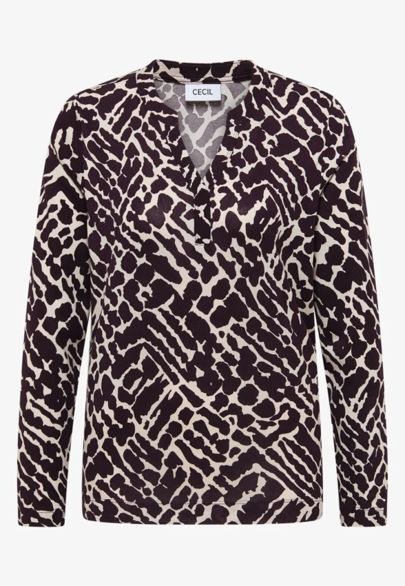 T-SHIRT DAMSKI V Z DŁUGIM RĘKAWEM CECIL 4 324161