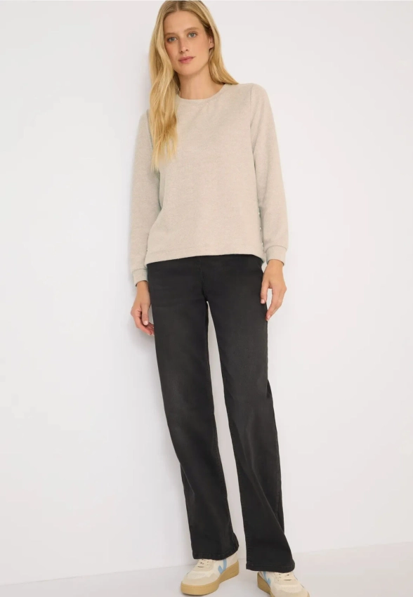 BLUZA DAMSKA OZDOBIONA GUZIKAMI NA BOKU CECIL 3 TOS324032