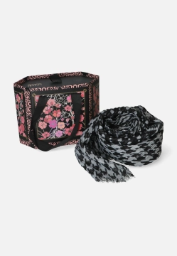 SZAL DAMSKI PRZEPLATANY SREBRNĄ NICIĄ COVERI COLLECTION 252203