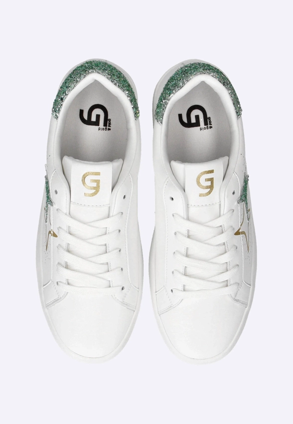 SNEAKERSY DAMSKIE NA GRUBEJ PODESZWIE GOLD&GOLD GB670