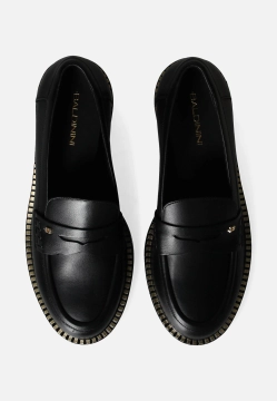 SKÓRZANE MOKASYNY DAMSKIE D6B407P1VTBR