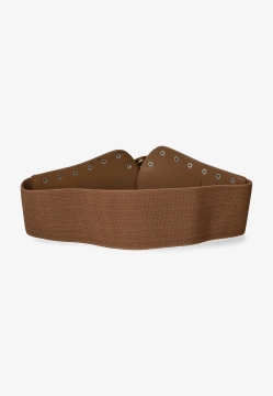 SZEROKI ELASTYCZNY PASEK DAMSKI Z ĆWIEKAMI CTLD-781