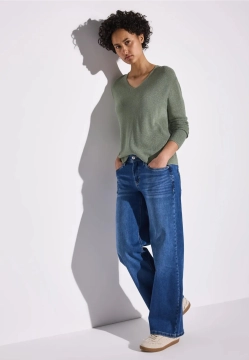 SWETER DAMSKI BAŁYSZCZĄCY STREET ONE 3 QR303220