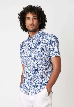 KOSZULA MĘSKA Z KRÓTKIM RĘKAWEM DESOTO 81032-3