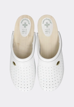 ANATOMICZNE DREWNIAKI Z AŻUROWĄ CHOLEWKĄ SANITELLA MICRO