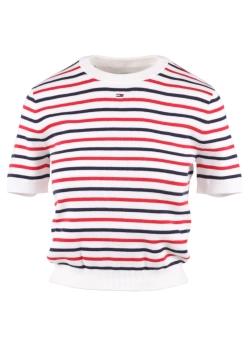 SWETER DAMSKI Z KRÓTKIM RĘKAWEM TOMMY JEANS DW0DW19336