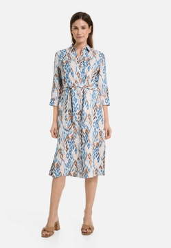 SUKIENKA DAMSKA Z LNU Z PASKIEM GERRY WEBER 285054-66448