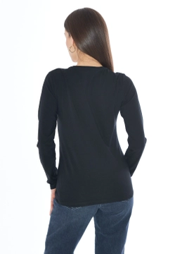 T-SHIRT DAMSKI Z DŁUGIM RĘKAWEM YES ZEE T034 S701