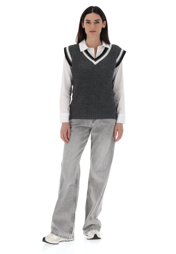 KAMIZELKA DAMSKA Z DOMIESZKĄ WEŁNY TU PER TU 5460FREDDO