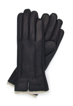 SKÓRZANE DAMSKIE RĘKAWICZKI Z WEŁNIANYM WNĘTRZEM WITTCHEN 39-6-511-1