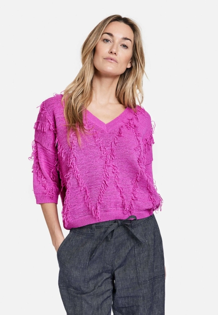 SWETER DAMSKI Z FRĘDZLAMI GERRY WEBER 171026-35717