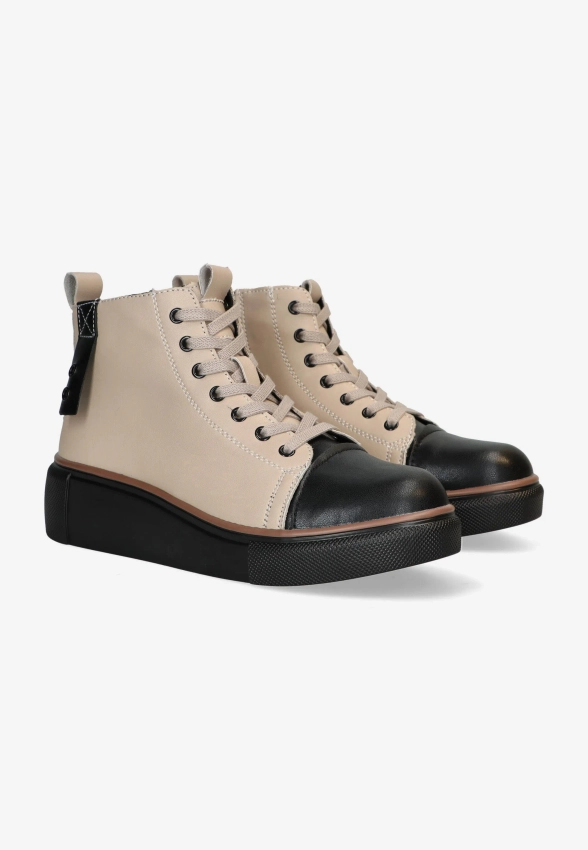 SKÓRZANE BOTKI DAMSKIE T. SOKOLSKI TS Z24-218