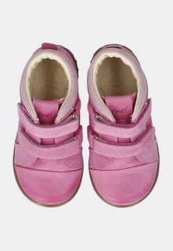 SKÓRZANE TRZEWIKI DZIWCZĘCE ZAPINANE NA RZEP EMEL ES 1084C-5