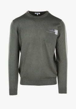 SWETER MĘSKI Z DOMIESZKĄ WEŁNY I WISKOZY CONSENSO 4116225