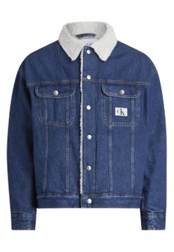 JEANSOWA KURTKA MĘSKA Z KOŻUSZKIEM CALVIN KLEIN J30J323905