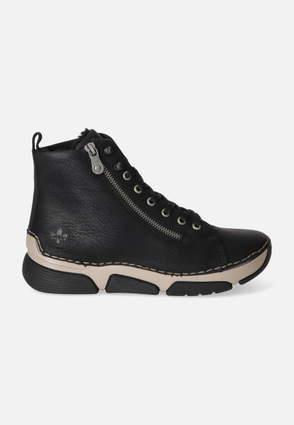 SNEAKERSY DAMSKIE ZA KOSTKĘ RIEKER 45920-01