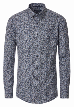 WZORZYSTA KOSZULA MĘSKA Z DŁUGIM RĘKAWEM CASAMODA 444307500
