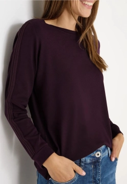 BLUZA DAMSKA Z PASKIEM NA RĘKAWIE CECIL 4 TOS324157